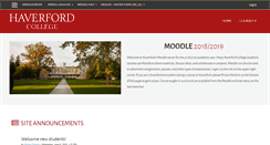 Desktop Screenshot of moodle.haverford.edu