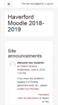 Mobile Screenshot of moodle.haverford.edu